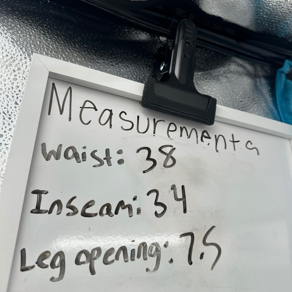 Buffalo David Bitton Archer Slim Pants Mens 38x34 Green Stretch Chino Casual - Picture 7 of 8